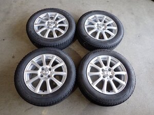 YS12222【送料無料175/65R15】アクア スイフト フィット キューブなどに 2021年製 中古スタッドレス ■15×5.5J 100/4H ET42■