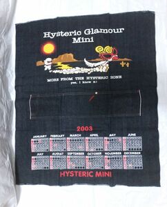 【Hysteric mini】2003・デニムカレンダー・超希少品・最終値下げ