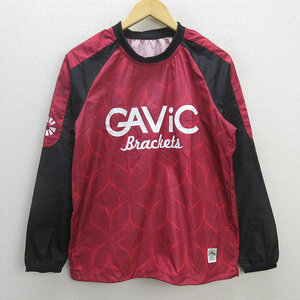 H■ガビック/GAViC ピステジャケット トレーニングウェア サッカー・フットサル【M】赤/MENS■44【中古】