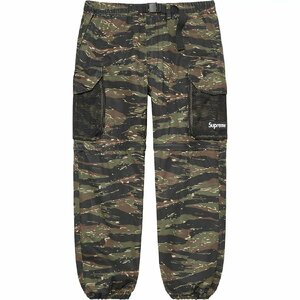 ☆ 難あり 21SS Supreme シュプリーム Mesh Pocket Belted Cargo Pant メッシュ ポケット ベルト カーゴパンツ 2WAY パンツ box logo 迷彩S