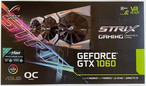 ★☆ASUS ビデオカード GeForce GTX 1060 ROG-STRIX-GTX1060-O6G-GAMING 【動確・訳あり品】☆★