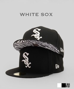 NEW ERA×ATMOS 59FIFTY Chicago White Sox ANIMAL UNDERVISOR ニューエラ×アトモス 7 1/2 59.6センチ 黒 スペシャルモデル 