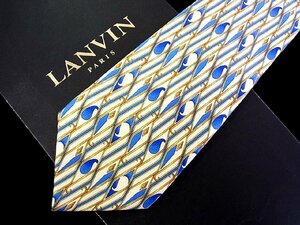 ♪今週の特売980円～♪2809♪良品【LANVIN】ランバン【ペイズリー 装飾 柄】ネクタイ♪