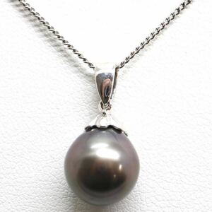 TASAKI(田崎真珠)《K18WG 南洋黒蝶真珠ネックレス》J 約5.1g 約41.5cm necklace jewelry pearl パール EC1/EC4