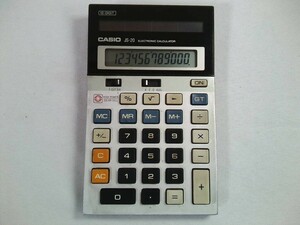 希少！昭和レトロ ★CASIO JS-20 　計算機 電卓 12桁 ソーラー 　日本製 ★ 動作品