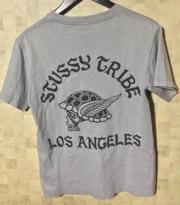 ステューシー　stussy Tシャツ ロサンゼルス　Los Angeles スカル　エンジェル　トライブ　TRIBE Sサイズ　LA 