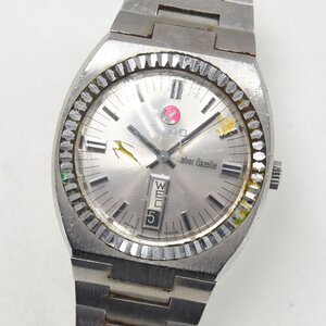 1円 可動品 腕時計 ラドー RADO アンバーガゼル 機械式 自動巻 メンズ シルバー 同梱不可