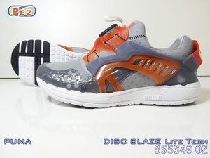 ■PUMA■ディスクブレイズ Lite Tech(26cm)■GRY/ORG■355349 02