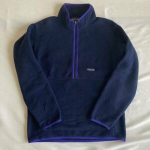 ★パタゴニア ネイビー M マースピアル プルオーバー シンチラ Patagonia SYNCHILLA 古着 99年製 25735 FA99 ハーフジップ ヴィンテージ