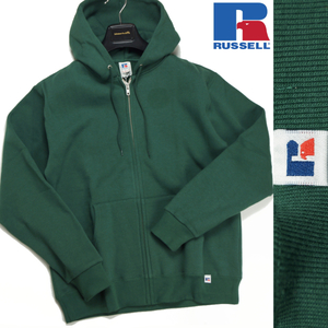 【新品】 RUSSELL ATHLETIC ラッセル アスレティック《Bookstore Sweat Zip up Hoodie》定番 スウェット ジップアップ パーカー L 緑