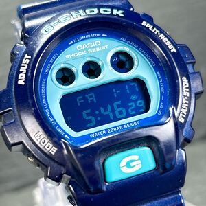 美品 CASIO G-SHOCK カシオ Gショック Crazy Colors クレイジーカラーズ DW-6900CC-2 腕時計 クオーツ デジタル ブルー 動作確認済み