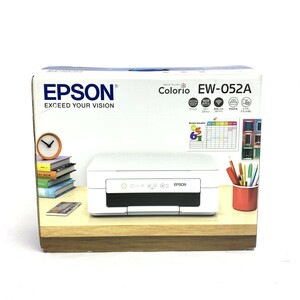 未使用品◆EPSON エプソン カラリオ インクジェットプリンタ ◆ EWー052A ホワイト PC 家電