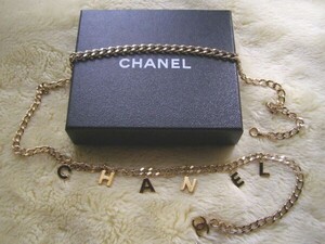 ☆送料無料☆CHANEL　シャネル　CHANELロゴ＆COCOチャーム　チェーンベルト(USED)