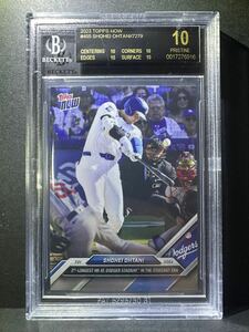 topps now BGS10 ブラックラベル Dodgers ドジャース 大谷翔平 ohtani Shohei psa 2024 ホームラン　鑑定品　455 7279 GEMMINT black