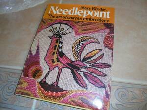 洋書Needlepoint　mary rhodes　ニードルポイント　キャンバスワーク　ステッチ　レトロ　