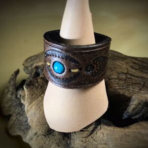 【frogdesignfactory】leather ring 本革製指輪 1個