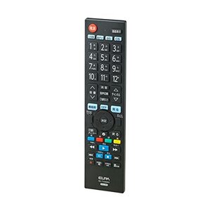 エルパ テレビリモコンHITACHI Wooo 日立 ウー専用 RC-TV009HI 黒