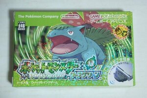 ★GBA【ポケットモンスター リーフグリーン】ワイアレスアダプタ同梱版 任天堂 ポケモン ゲームボーイアドバンス 緑 送料200円