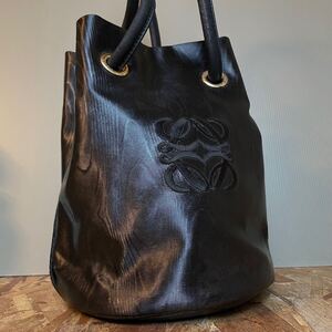 一円　極美品　ロエベ　LOEWE ハンドバッグ トートバッグ ショルダーバッグ アマソナ　ブラック　ミニボストン　男女　