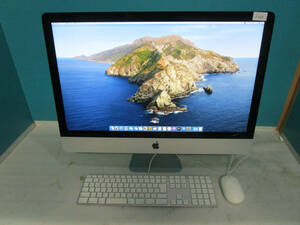 【1円スタート！】apple iMac Late2013 Model:A1419 27インチ Quad-Core i5 3.4GHz メモリ8GB/HDD1TB/Catalina 10.15.7 管理番号I-322