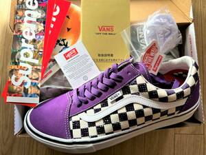 【新品未着用28.5cm】Supreme Swarovski Vans Old Skool Purple 国内正規品付属品完備 シュプリームスワロフスキーオールドスクール US10.5