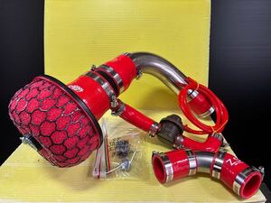 【Ver.Red！美品】ジムニーJA22JA12JA11HKS/現行パワーフローエアクリーナーレーシングサクションKIT!国産DENSO強化ブローオフバルブ車検OK