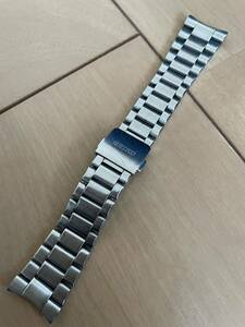 中古 メンズ男性 SEIKO セイコー クオーツ式腕時計用ステンレスベルト 7T62-0JF0 長さ14cm 幅20mm腕時計バンド