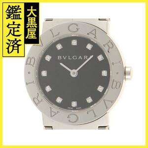 BVLGARI ブルガリブルガリ 時計 レディース SS 12PD ステンレススチール 黒文字盤【434】