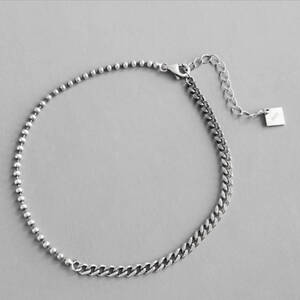 【新品】DAN-15 アンクレット シルバー925 Silver925 anklet ジュエリー ootd code コーデペア 重ね付け SILVER GOLD シルバーアクセ 1/5