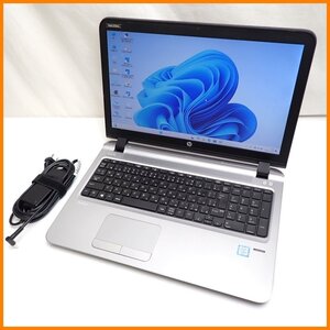 ★HP ProBook 450 G3 HSTNN-Q95C/Win11Home/i5-6200u 2.3GHz/HDD500GB/メモリ8GB/15.6型/動作品/ACアダプター付/ノートPC&1430300583