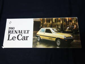 【1980年】ルノー RENAULT 5 サンク 専用 カタログ / 英語版 【当時もの】