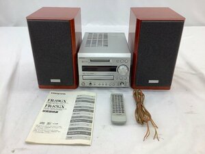 ONKYO システムコンポ/リモコン・取説付 FR-9GX/D-S9GX CD動作確認済/MD不良/チューナー未確認 中古品 ACB