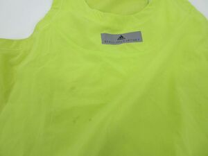 ネコポスOK adidas stella mccartney アディダス ステラマッカートニー タンクトップ sizeXL/黄緑 ■◆ ☆ ebb5 レディース