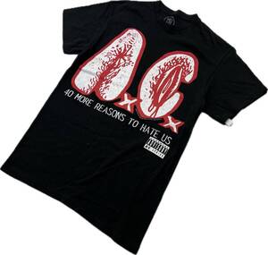 ANAL CUNT ☆ 40 MORE REASONS TO HATE US デザイン ブラック Tシャツ 半袖 S 伝説的 グラインド コア バンド AxCx アナルカント■EE264