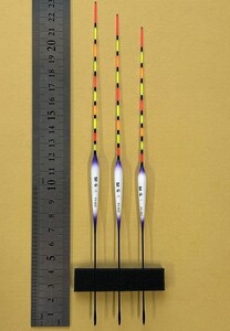 訳あり 浅ダナ へら 浮き 3本 セット 全長21〜23cm BS123n パイプトップ カーボン足