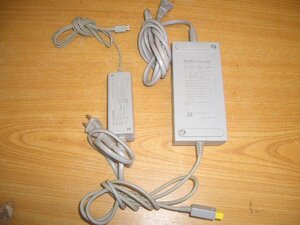 2点セットです。　純正品　通電確認済み。　Nintendo WiiU 本体用 ゲームパッド用　ACアダプター　ニンテンドー　任天堂