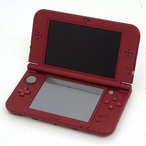 ★中古★Newニンテンドー3DS LL 本体+ACアダプターのみ メタリックレッド (任天堂/1円～)★【GM623】