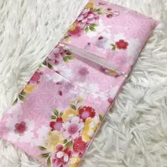 サニタリーケース 花柄 和柄 桜 さくら 麻の葉 ピンク S4971