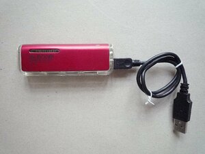 ELECOM スティックタイプ４ポートUSB2.0ハブ U2H-J4SIRS ジャンク