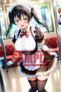 【お一人様1落札のみ：1円出品】ラブライブ! 高咲侑 美少女 同人 ファンアート イラスト ポスター A4 コスプレ かわいい 1