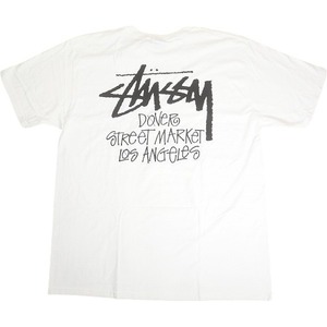 STUSSY ステューシー ×DOVER STREET MARKET 23AW STOCK DSM LOS ANGELES WHITE TEE Tシャツ 白 Size 【L】 【新古品・未使用品】 20807847