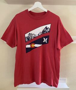 Hurley ハーレー Tシャツ 半袖 赤 サイズL レアデザイン