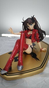 スケールフィギュア(中古品) Fate/stay night 遠坂凛 TYPE-MOON RACING Ver. 1/7 完成品フィギュア[ストロンガー]