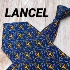 ✨極美品✨LANCEL ネクタイ ホースビット ネイビー シルク100%