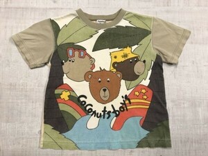 カステルバジャック キッズスポーツ Castelbajac kids sport 半袖Tシャツ キッズ くまさん オールド かわいい 100 ベージュ