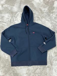 Supreme 18fw WINDSTOPPER Zip Up Hooded Sweatshirt small box シュプリーム スモール　ボックス ロゴ ネイビー L サイズ gore tex 