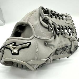 1円/極美品● MIZUNO ミズノ 軟式 グローブ グラブ 野球 A51 グレー 右投げ イチローモデル