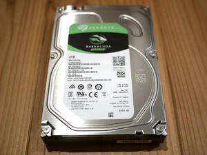 Seagate BarraCuda 2TB ハードディスク ST2000DM006 電源投入回数30回 使用時間453時間