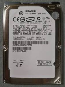 80GB HITACHI HTS541680J9SA00 5400回転 SATA150 9.5mm SATA ①