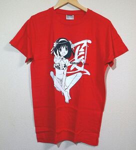 未使用 涼宮ハルヒの盛夏Tシャツ フリーサイズ 「涼宮ハルヒの憂鬱」月刊少年エース2009年9月号付録 谷川流 いとうのいぢ 角川書店